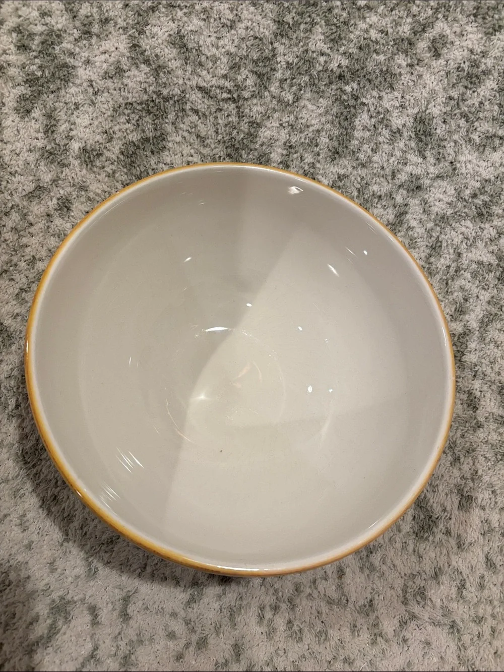 Crate & Barrel Olive Branch Ceramic Serving Bowl Yellow Green RS 9” Portugal